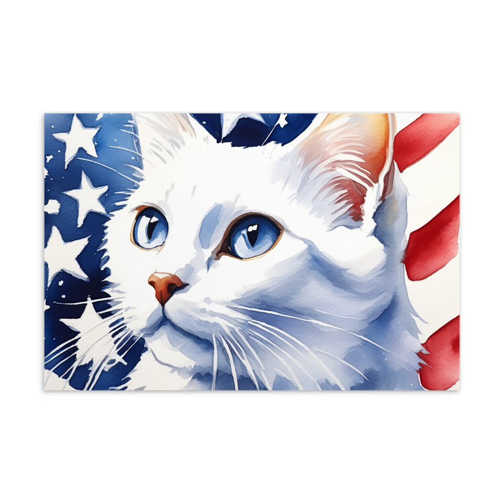 PugMug Custom White Companion Cat Postcard