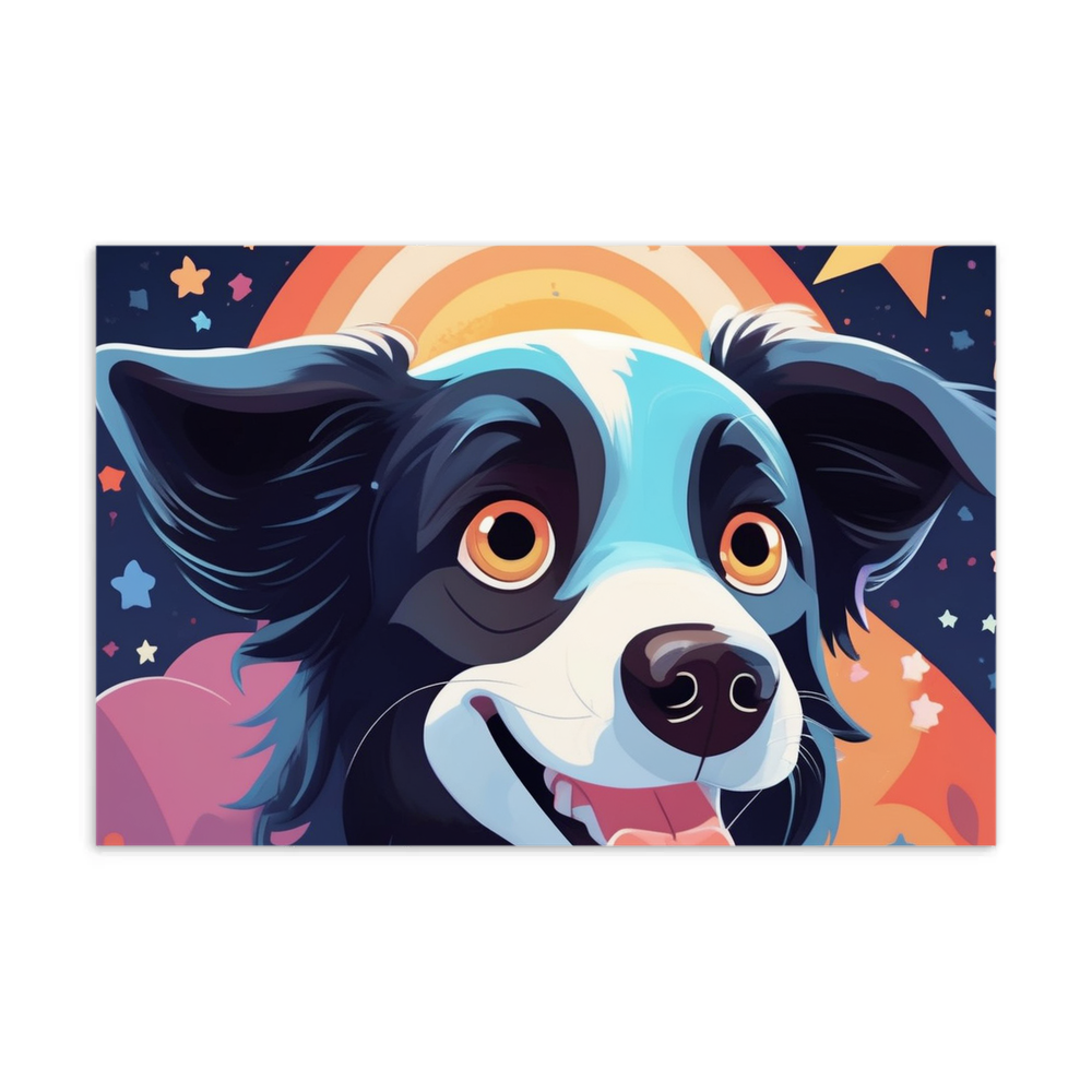 PugMug Custom Border Collie Postcard