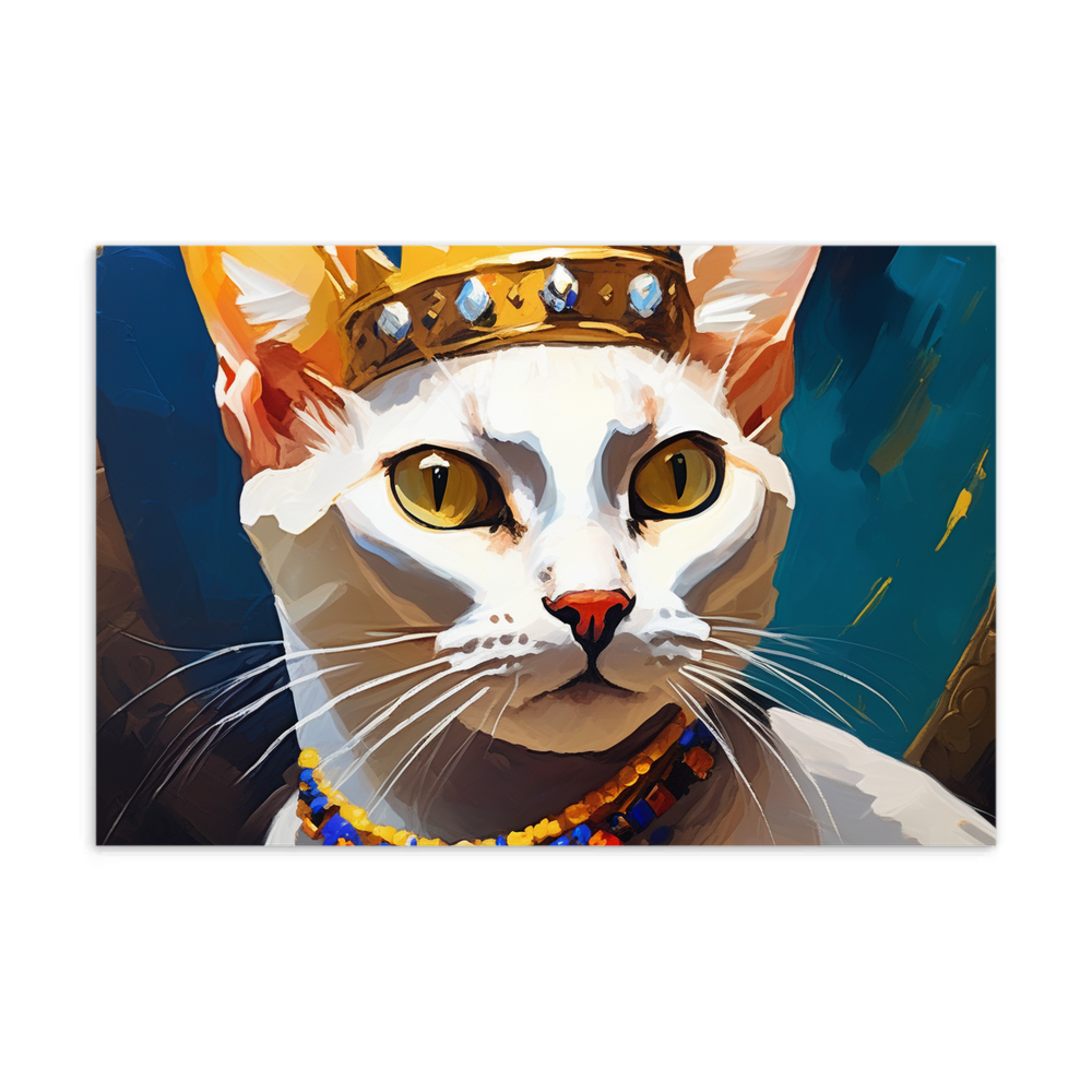 PugMug Custom White Abyssinian Cat Postcard