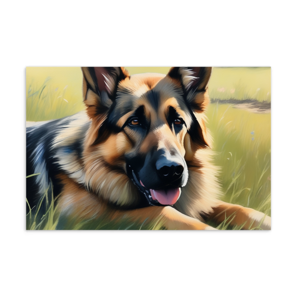 PugMug Custom German Shepherd Dog Postcard