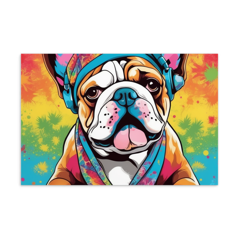 PugMug Custom Bulldog Postcard