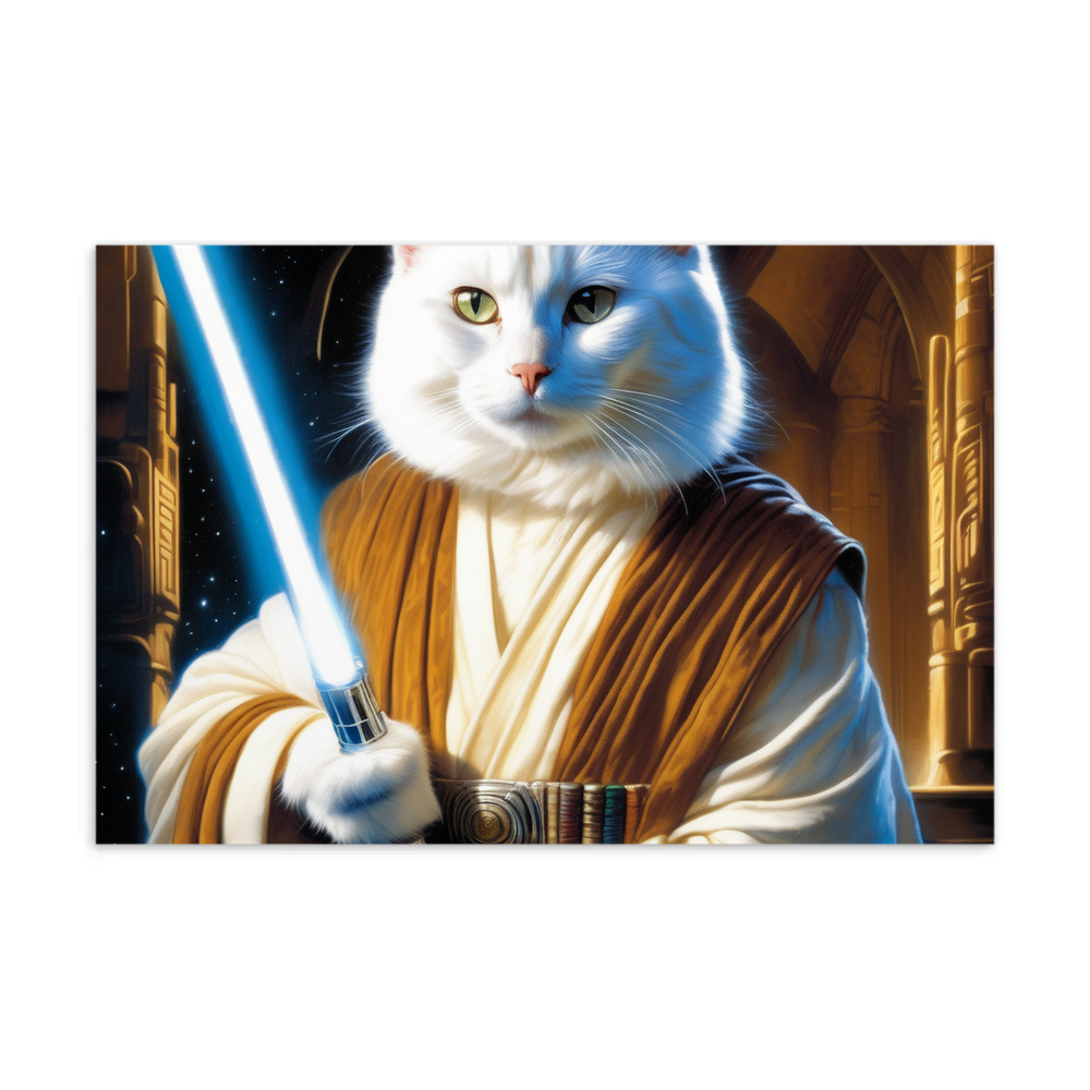 PugMug Custom White Companion Cat Postcard