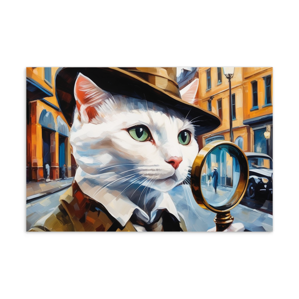 PugMug Custom White Companion Cat Postcard