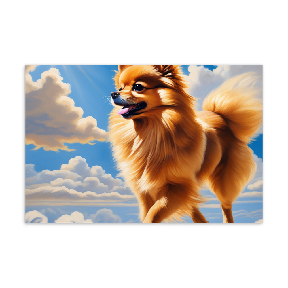 PugMug Custom Tan Pomeranian Postcard