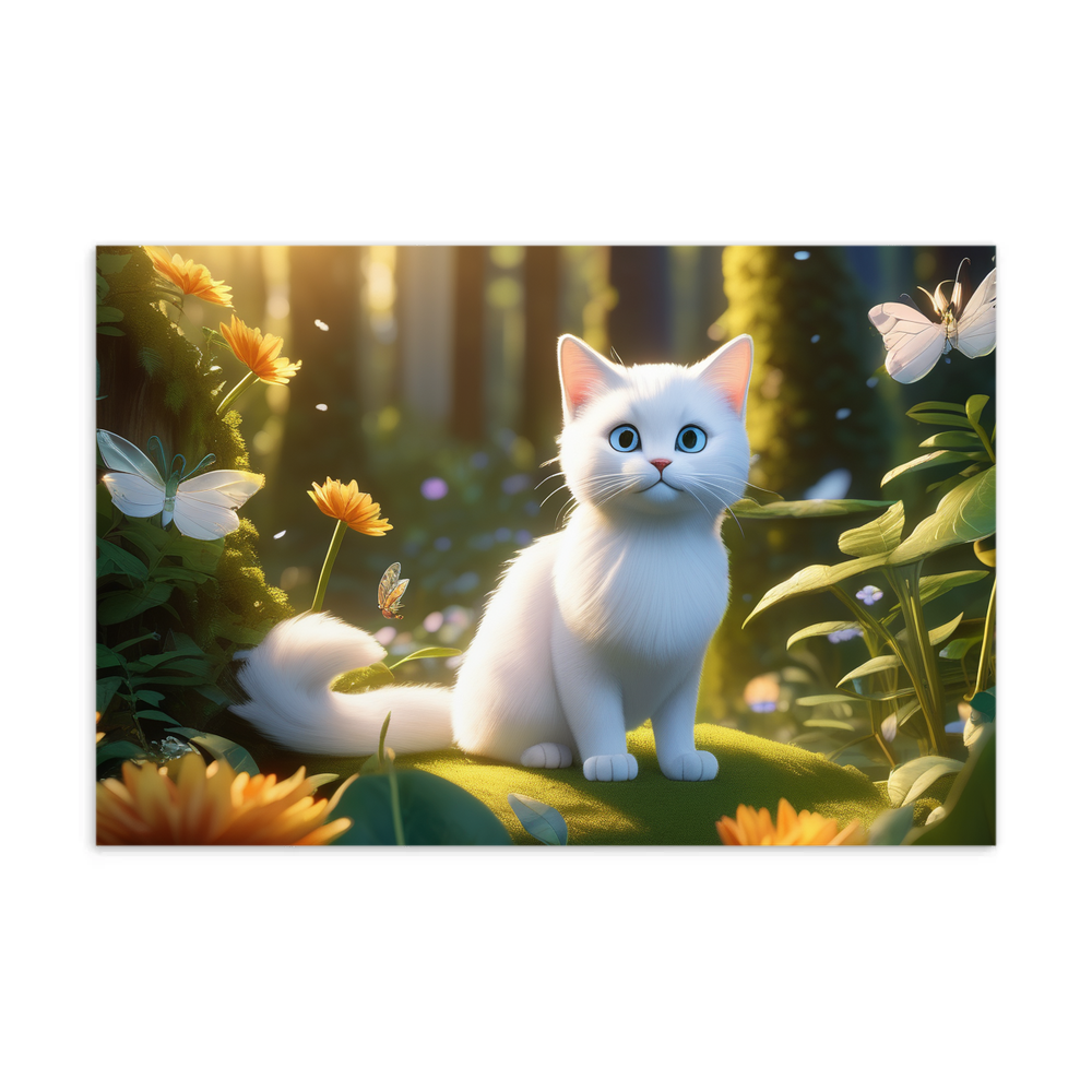 PugMug Custom White Exotic Cat Postcard