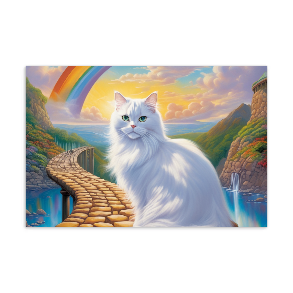 PugMug Custom White Persian Cat Postcard