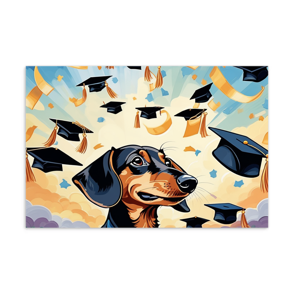 PugMug Custom Tan Dachshund Postcard