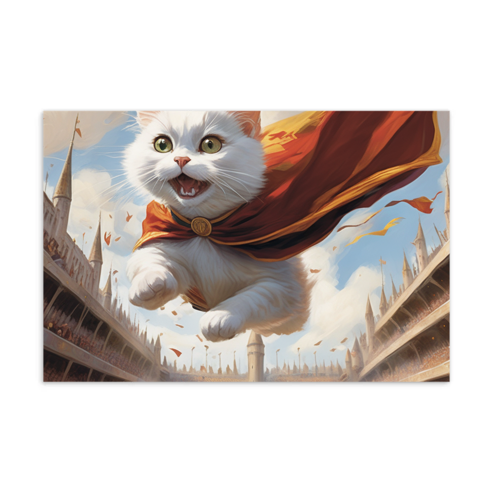 PugMug Custom White Companion Cat Postcard