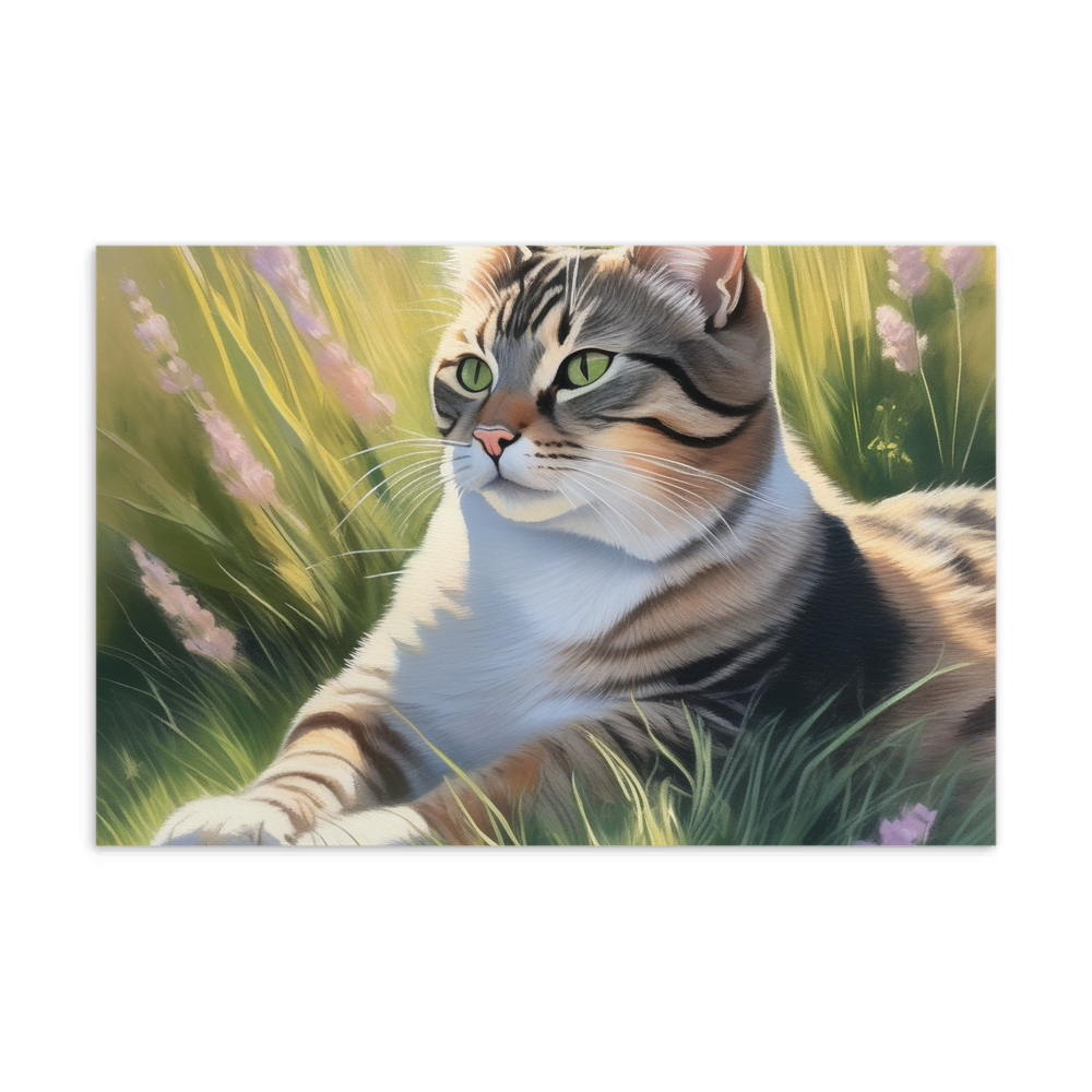 PugMug Custom Tabby Companion Cat Postcard