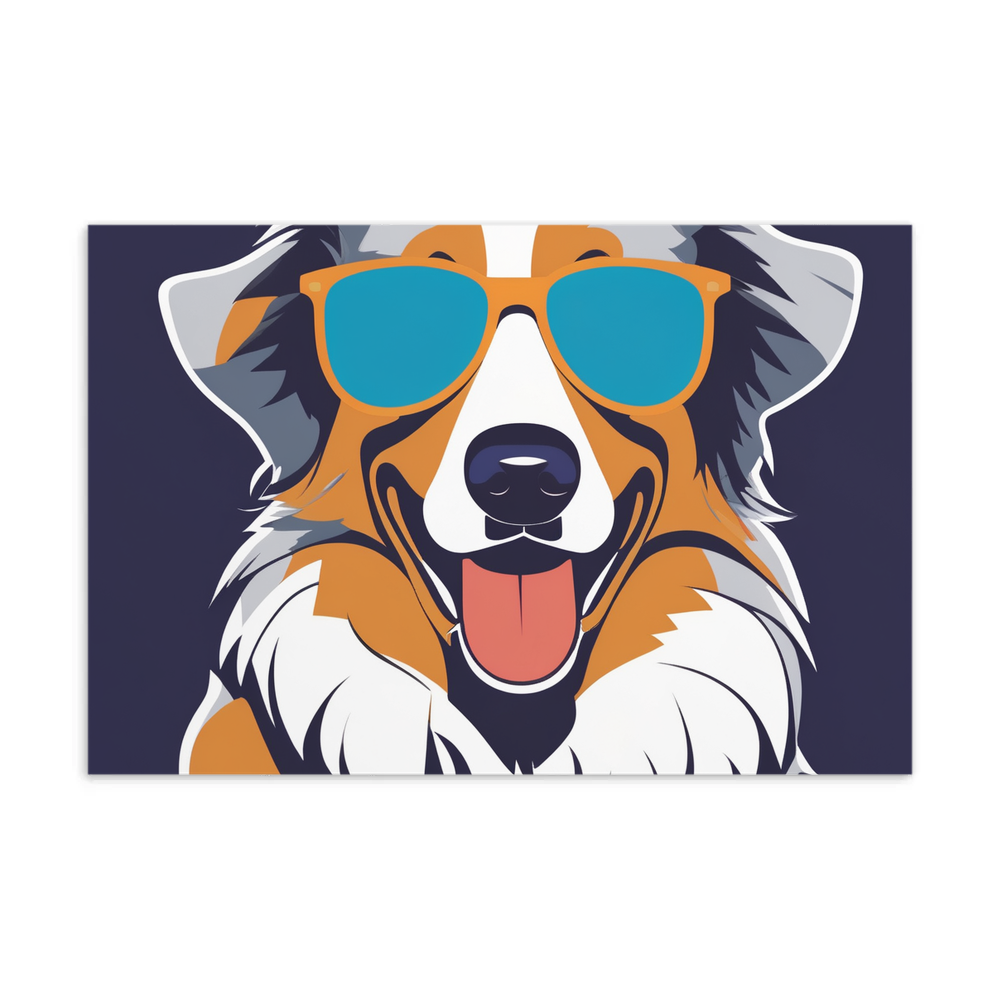 PugMug Custom Australian Shepherd Dog Postcard