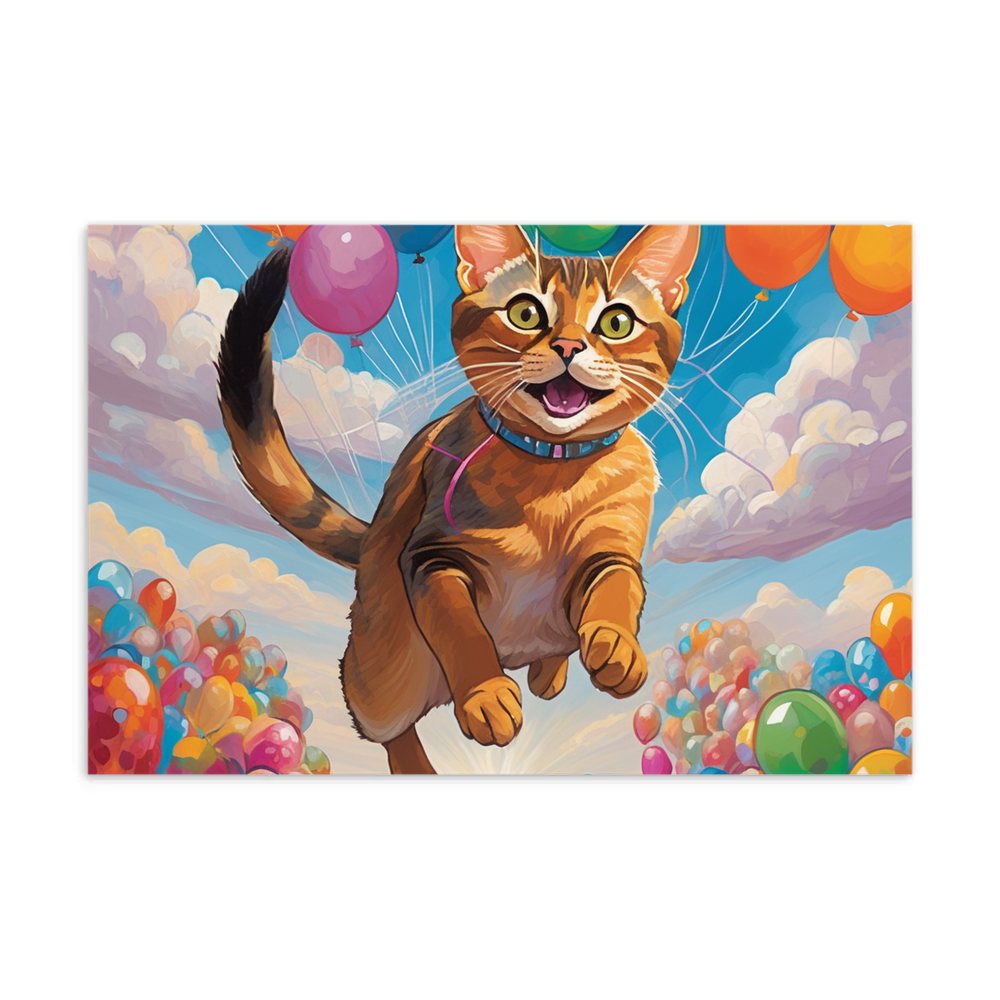 PugMug Custom Tabby Abyssinian Cat Postcard
