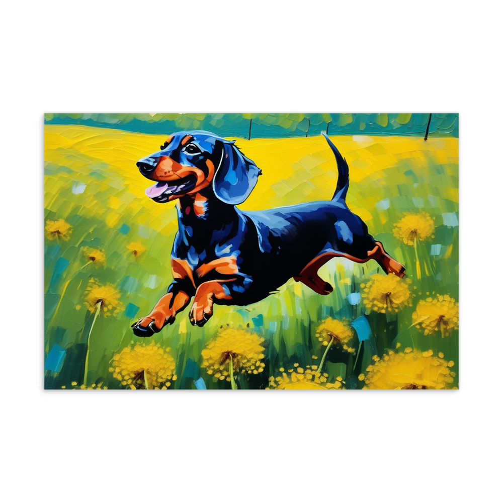 PugMug Custom Tan Dachshund Postcard