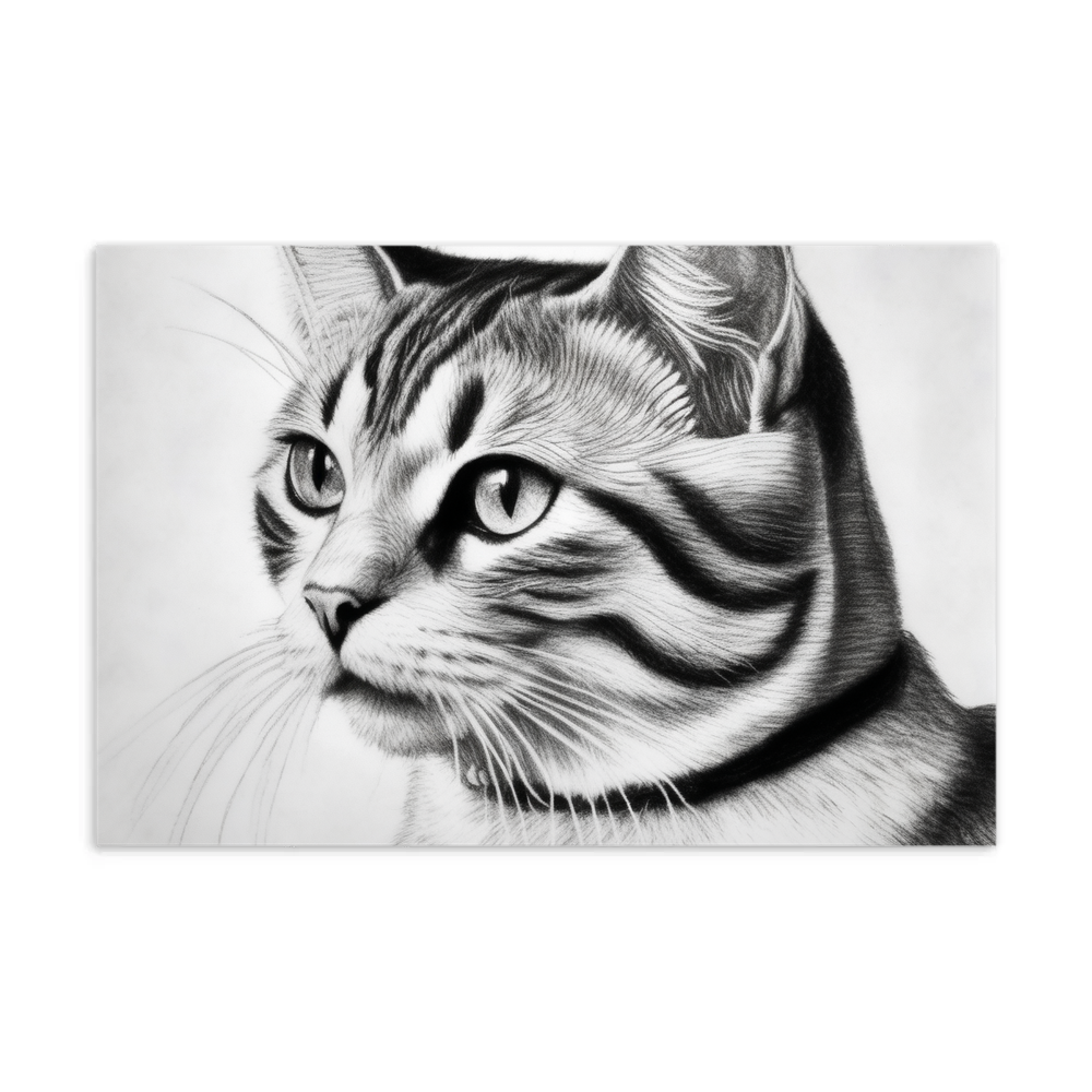 PugMug Custom White American Shorthair Cat Postcard