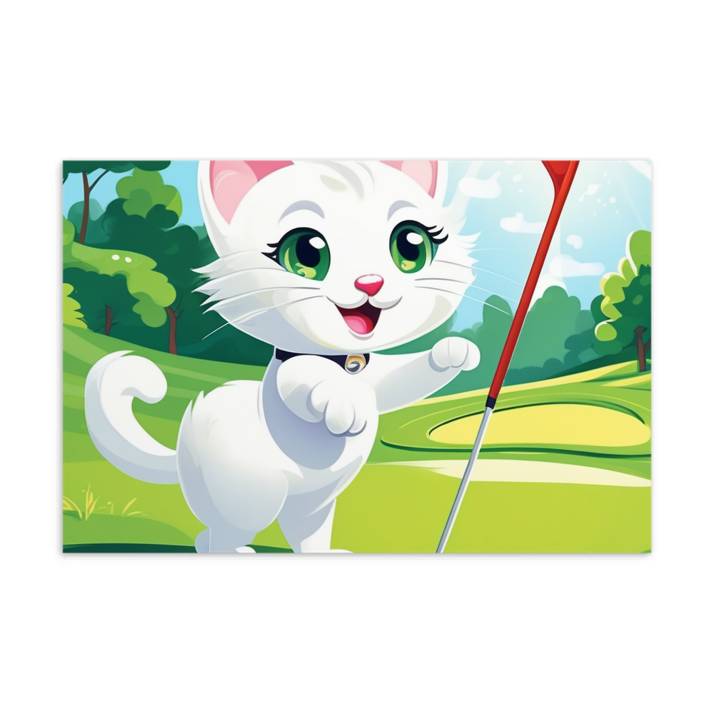 PugMug Custom White Companion Cat Postcard