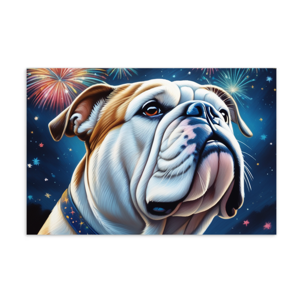 PugMug Custom Bulldog Postcard