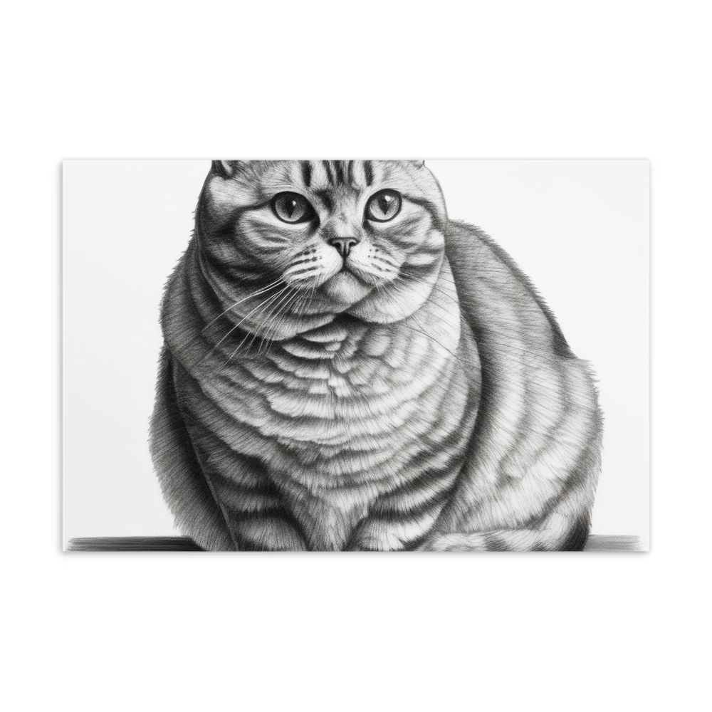 PugMug Custom Tabby British Shorthair Cat Postcard