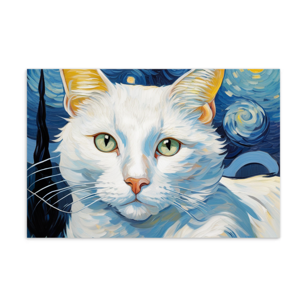 PugMug Custom White Companion Cat Postcard