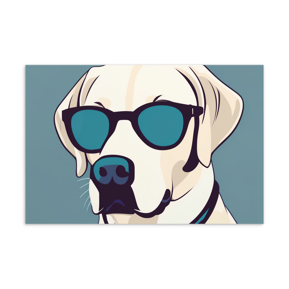 PugMug Custom White Labrador Retriever Postcard