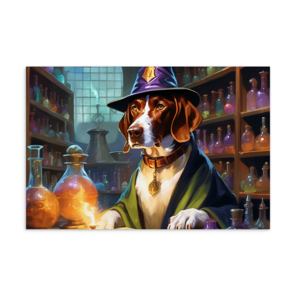 PugMug Custom Pointer Dog Postcard