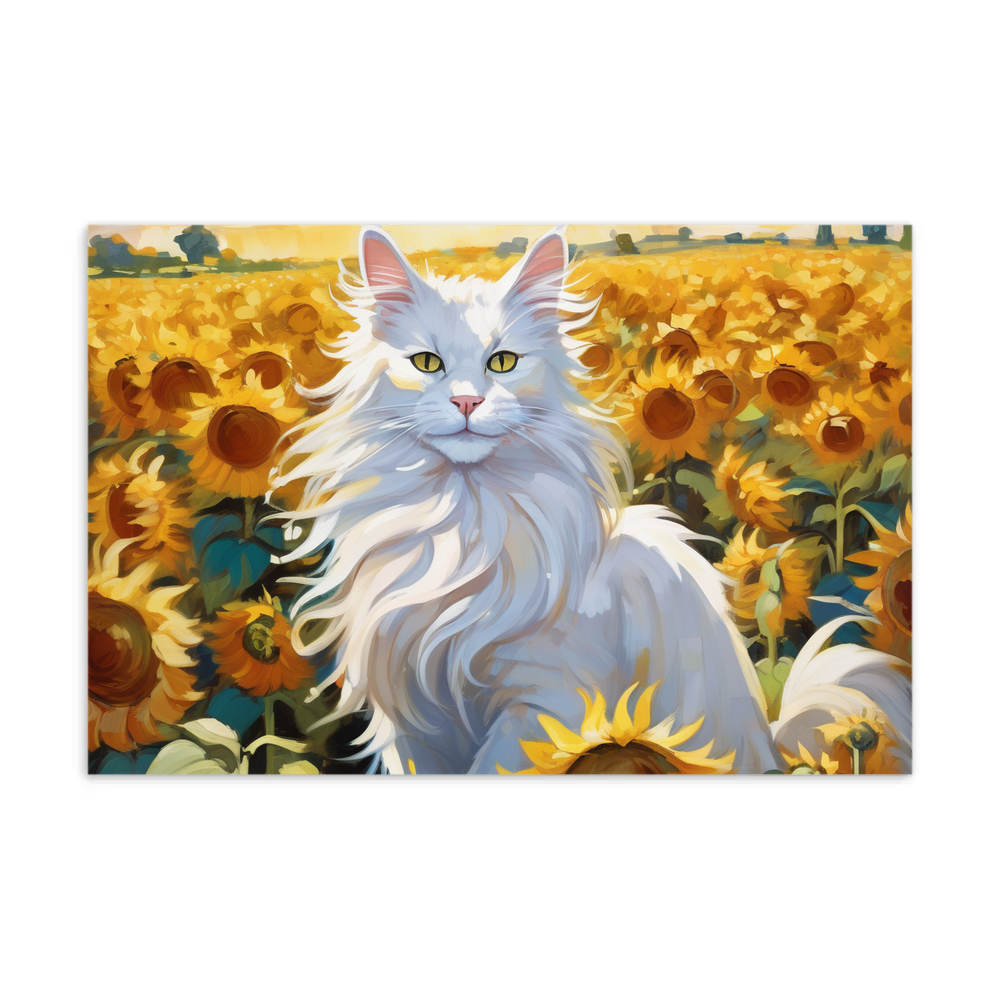 PugMug Custom White Maine Coon Cat Postcard