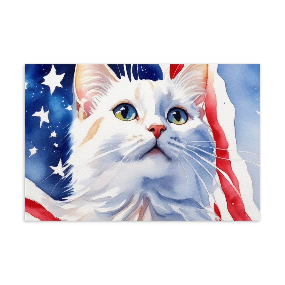 PugMug Custom White Companion Cat Postcard