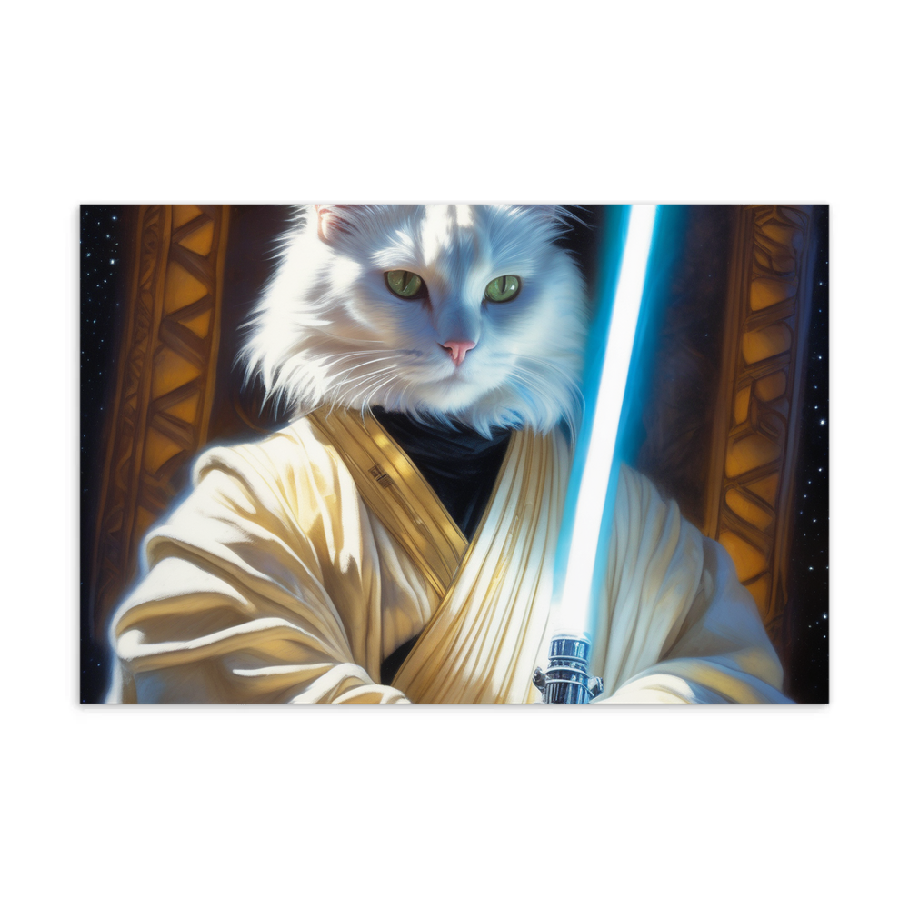 PugMug Custom White Companion Cat Postcard