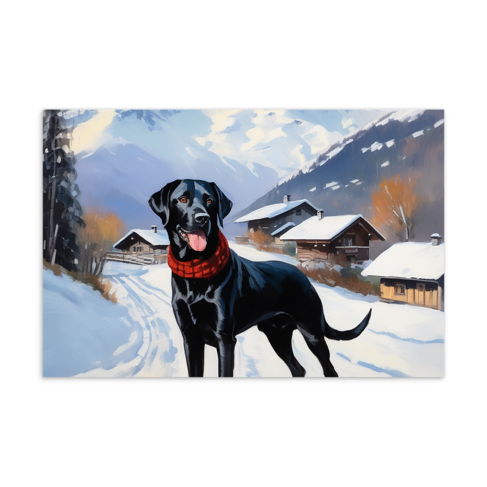 PugMug Custom Black Labrador Retriever Postcard