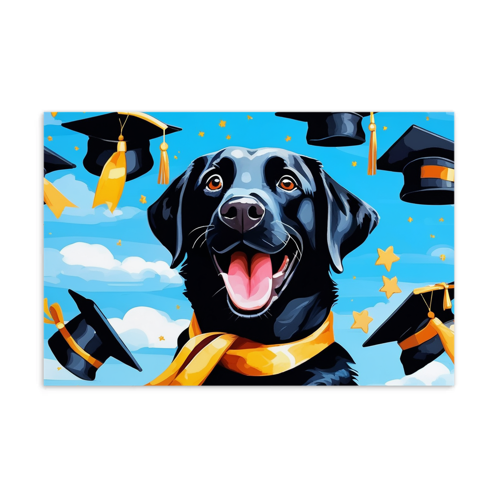 PugMug Custom Black Labrador Retriever Postcard