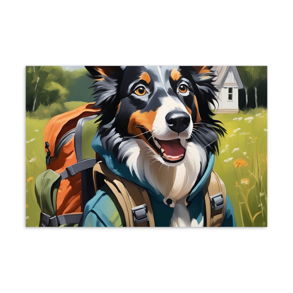 PugMug Custom Border Collie Postcard