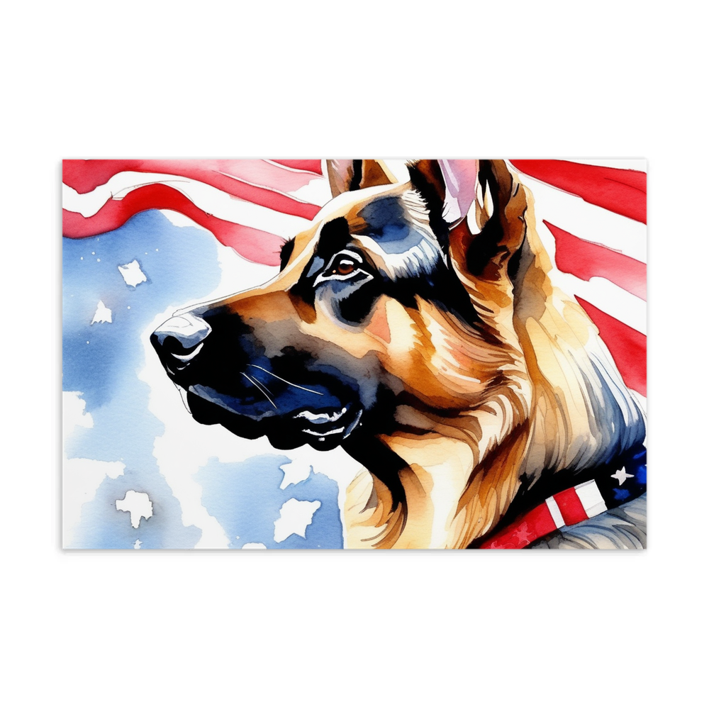 PugMug Custom German Shepherd Dog Postcard
