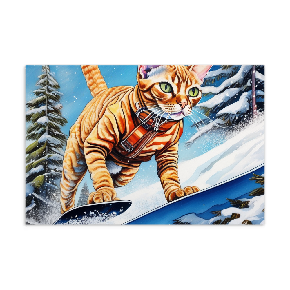 PugMug Custom Tabby Devon Rex Cat Postcard