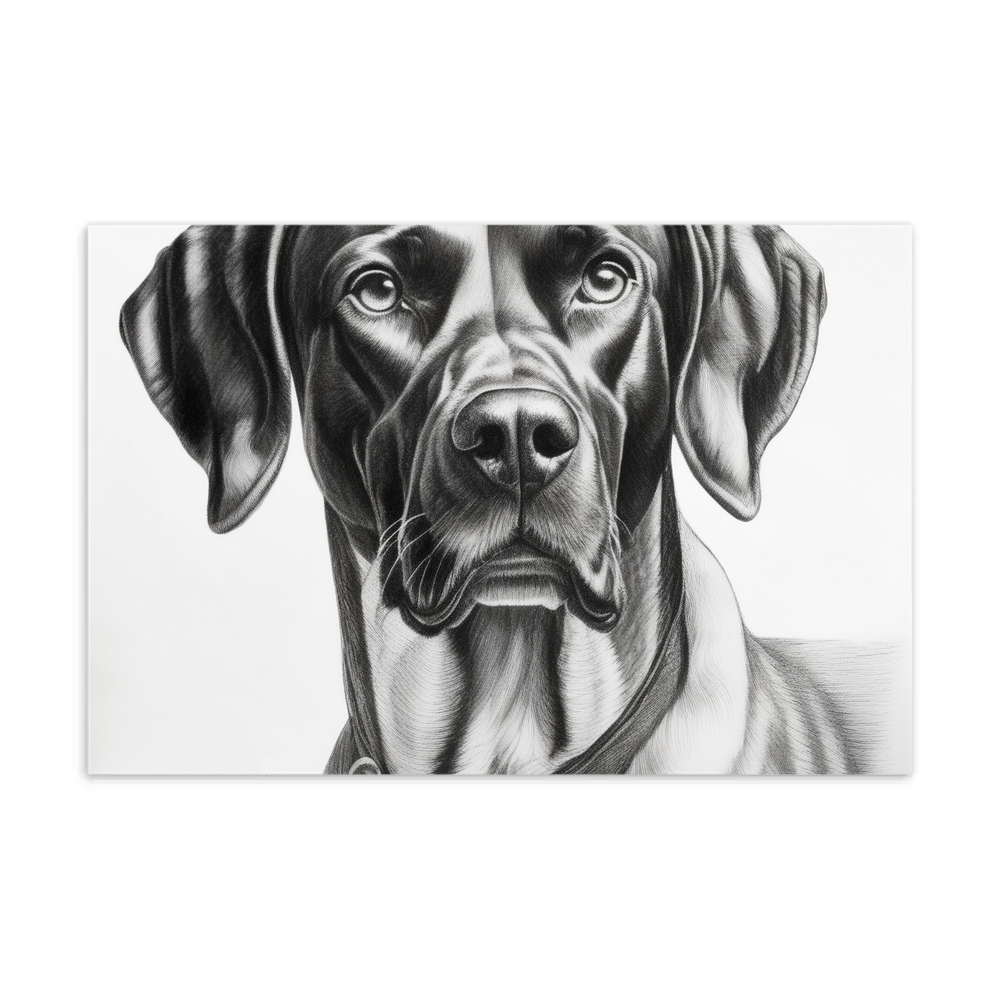 PugMug Custom Pointer Dog Postcard