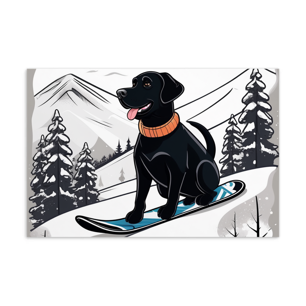 PugMug Custom Black Labrador Retriever Postcard