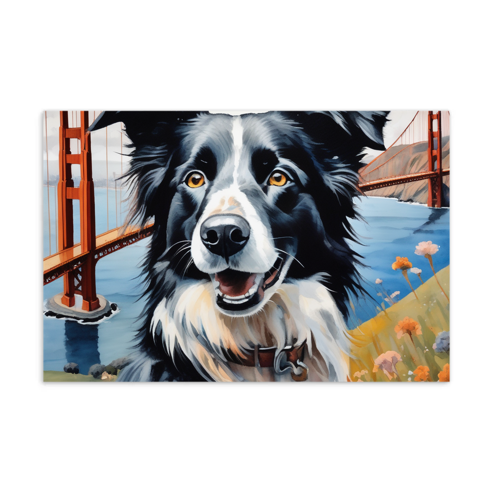 PugMug Custom Border Collie Postcard