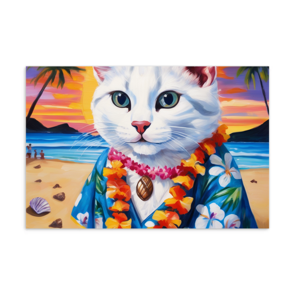 PugMug Custom White Exotic Cat Postcard