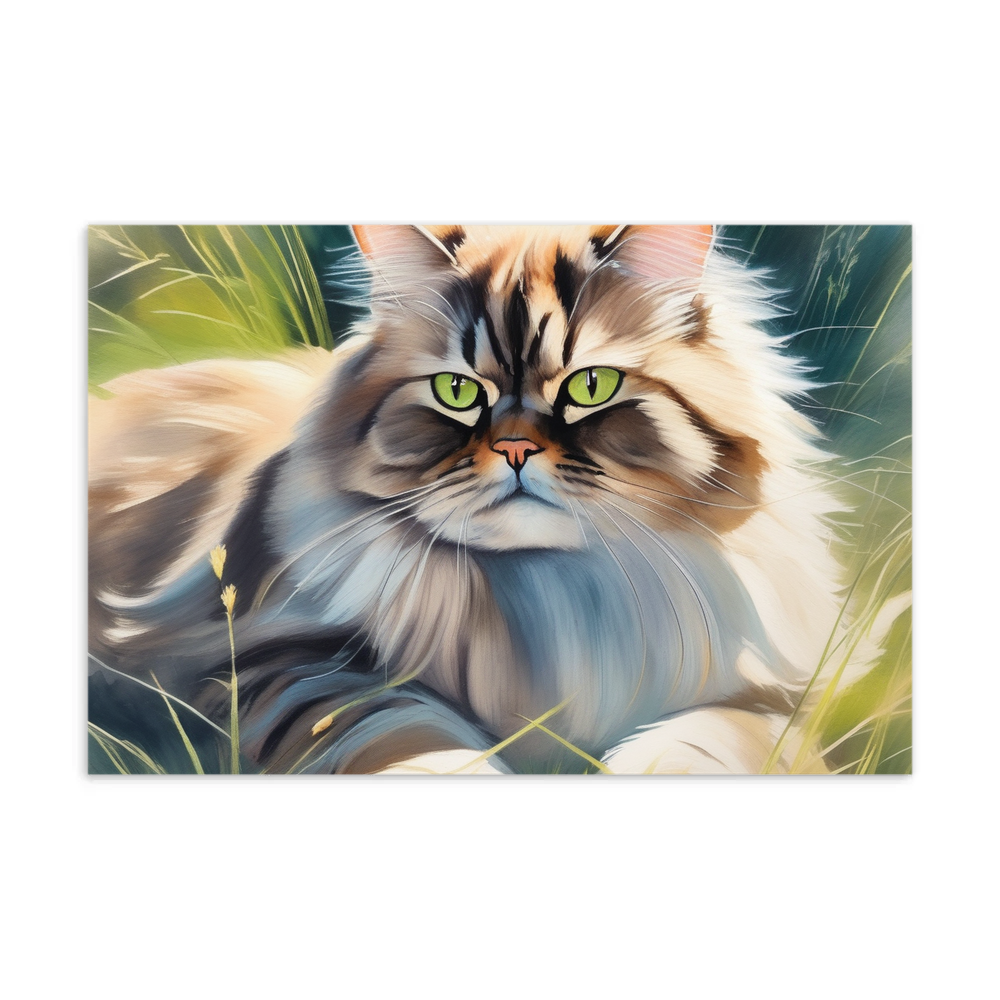 PugMug Custom Tabby Persian Cat Postcard