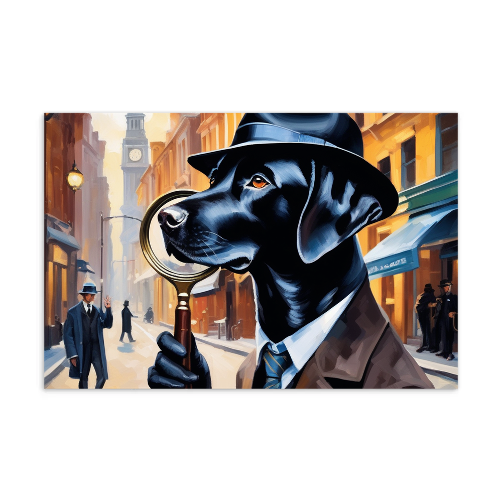 PugMug Custom Black Labrador Retriever Postcard