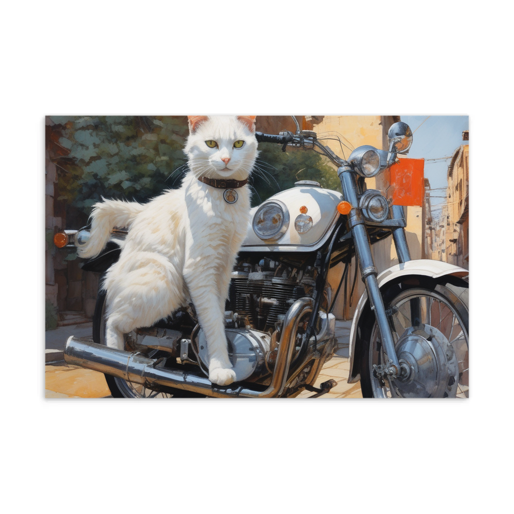 PugMug Custom White Companion Cat Postcard