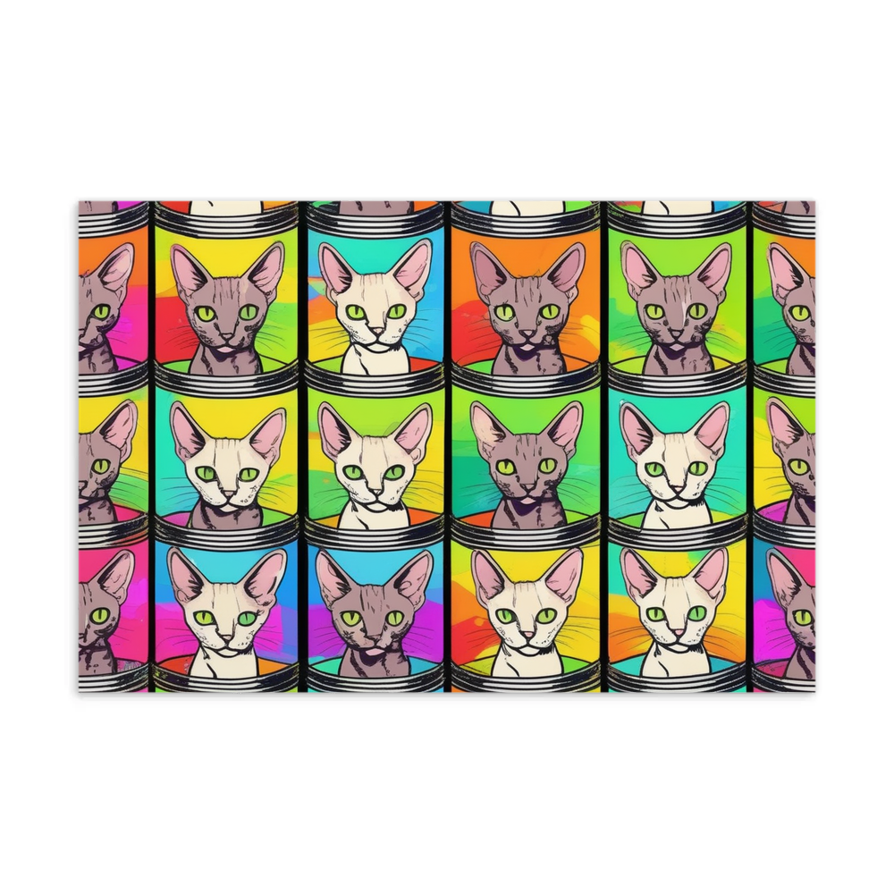 PugMug Custom Tabby Devon Rex Cat Postcard