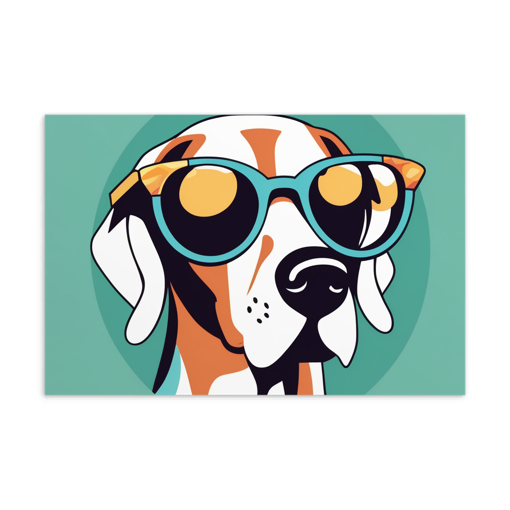 PugMug Custom Pointer Dog Postcard