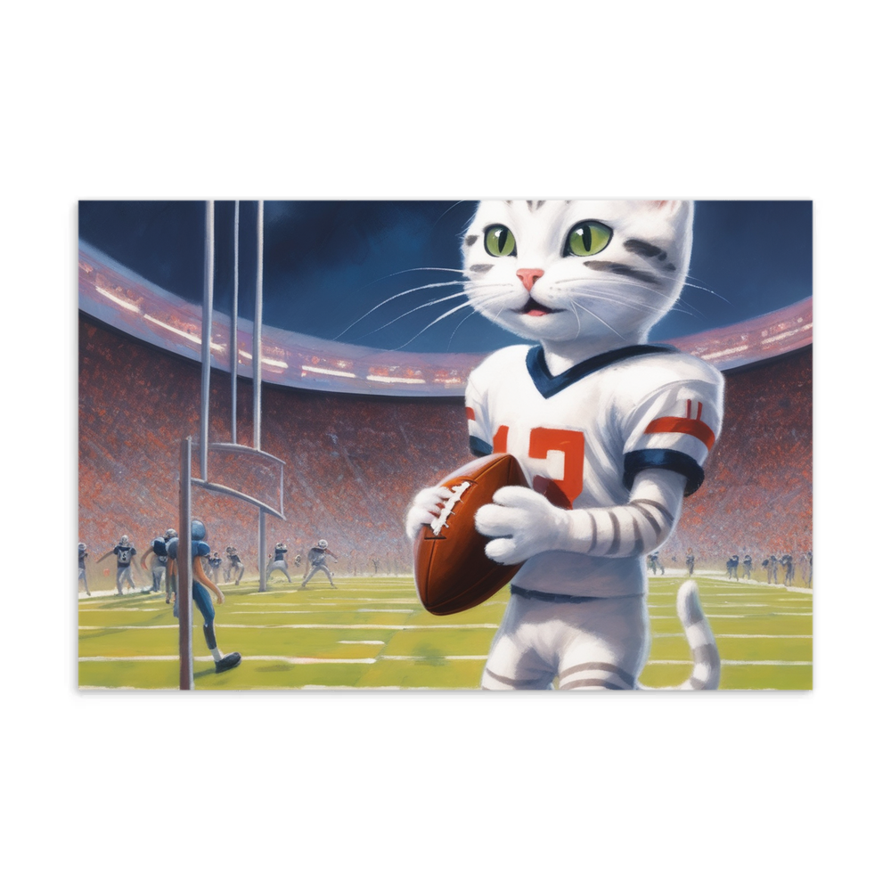 PugMug Custom White American Shorthair Cat Postcard