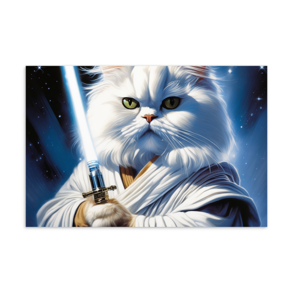 PugMug Custom White Persian Cat Postcard