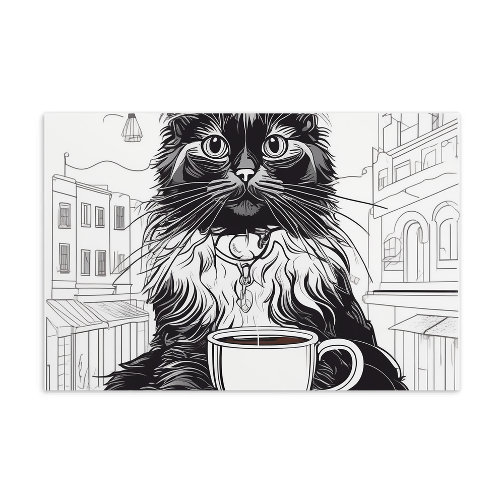 PugMug Custom Black Ragdoll Cat Postcard