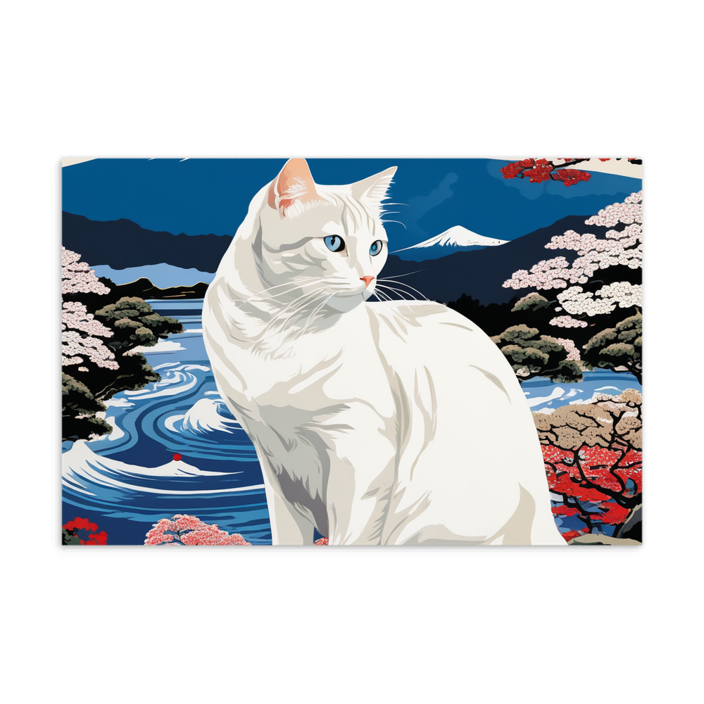 PugMug Custom White Companion Cat Postcard
