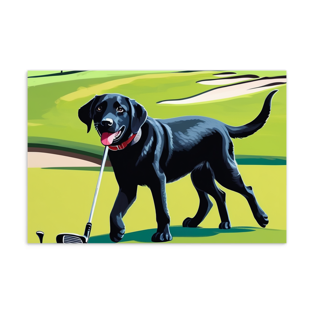PugMug Custom Black Labrador Retriever Postcard