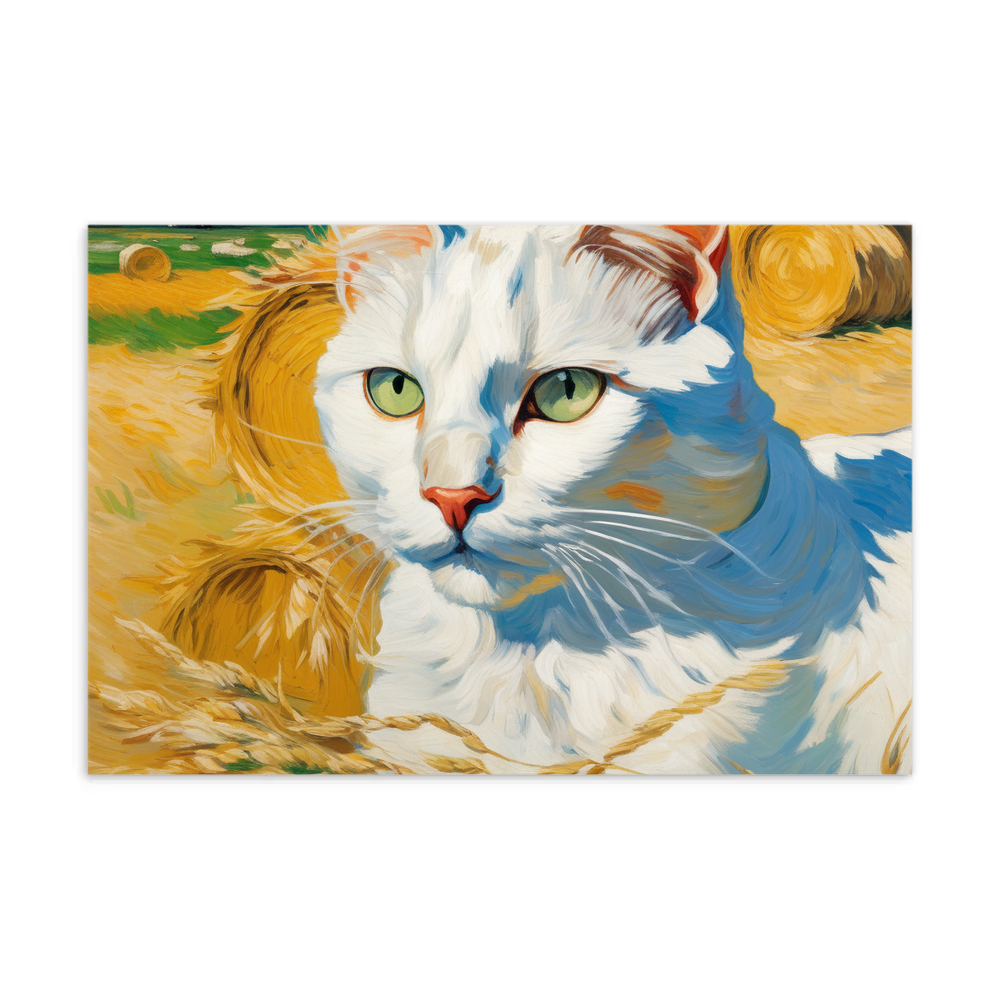 PugMug Custom White Companion Cat Postcard