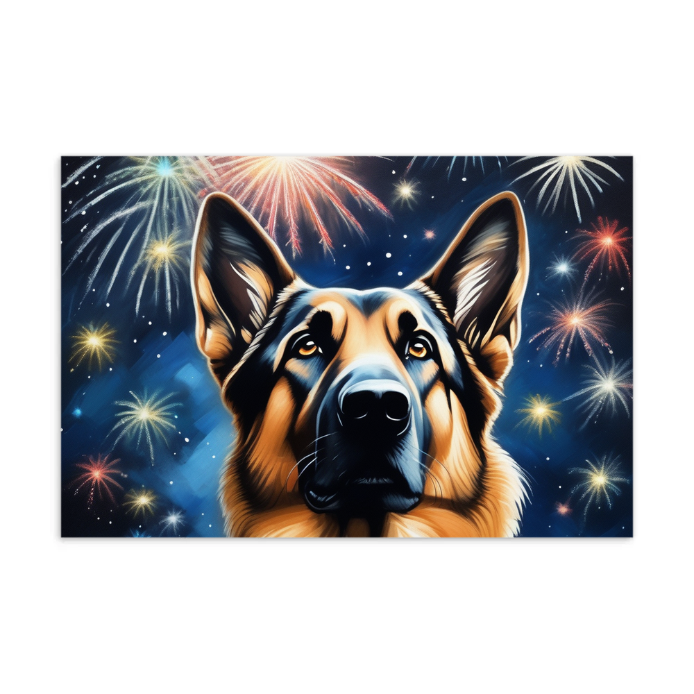 PugMug Custom German Shepherd Dog Postcard