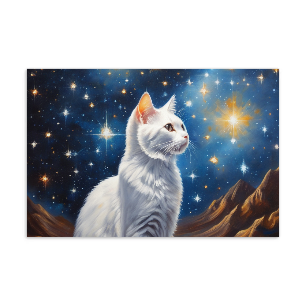 PugMug Custom White Companion Cat Postcard