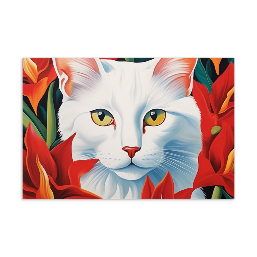 PugMug Custom White Companion Cat Postcard