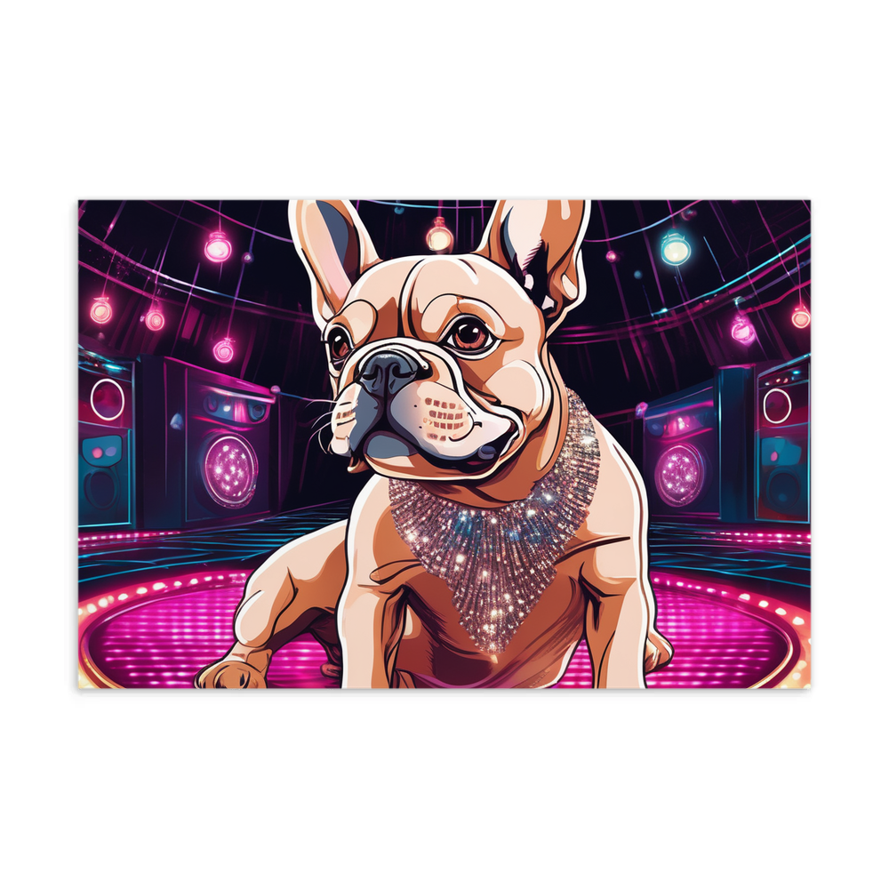 PugMug Custom Tan French Bulldog Postcard